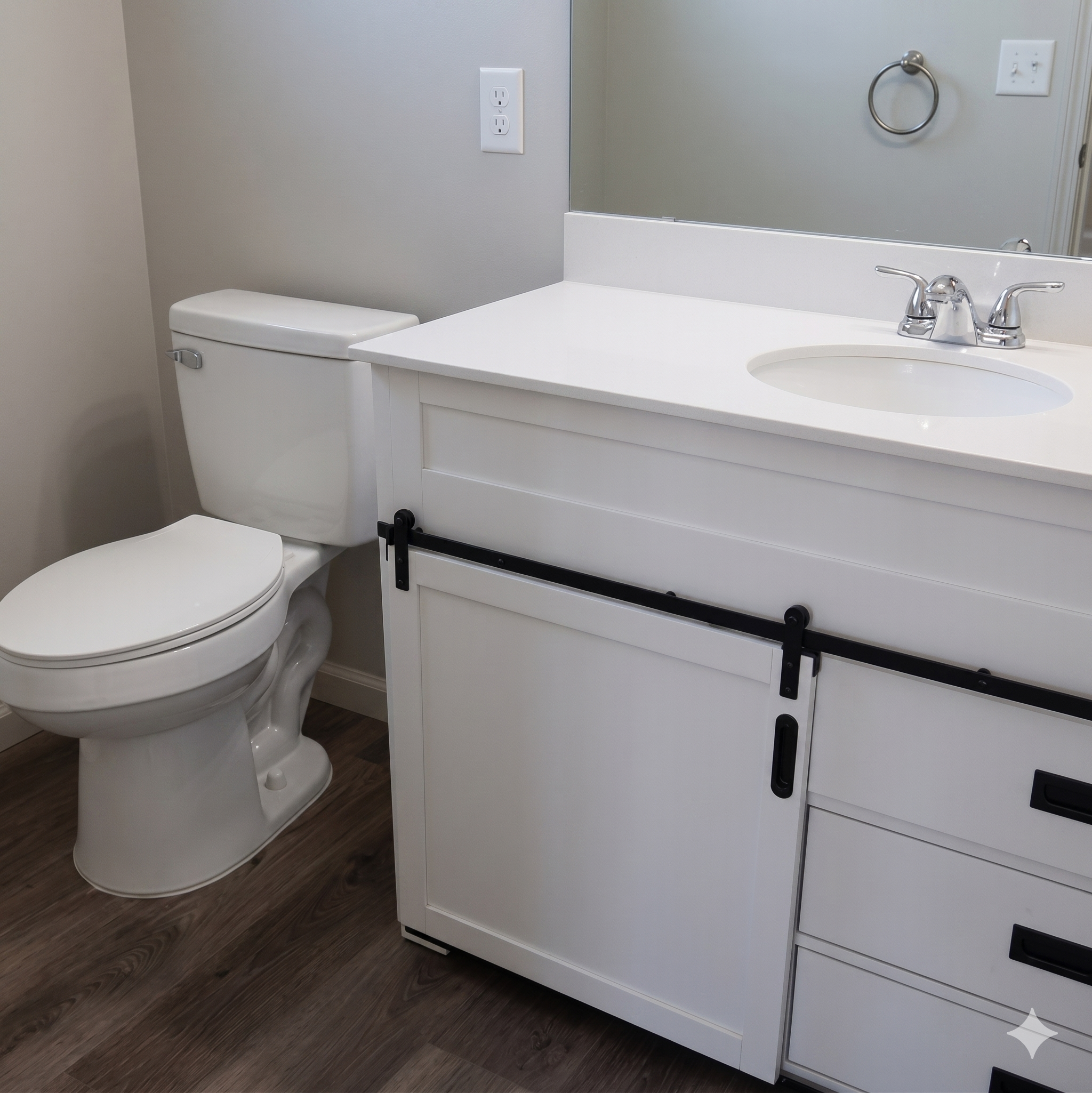 Modern bathroom vanity at Arditto